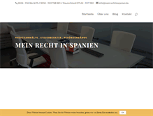 Tablet Screenshot of meinrechtinspanien.de